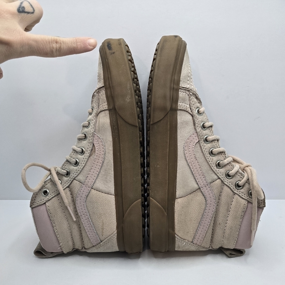 Vans | SK8-HI MTE pastel pink outdoor sporty gumsole sneakers | WMS 8 - Picture 14 of 15